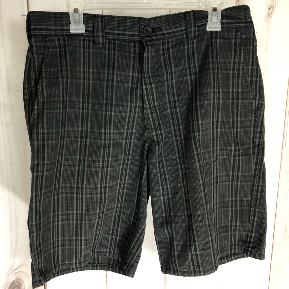 Dickies Men’s Shorts Black/Grey Plaid